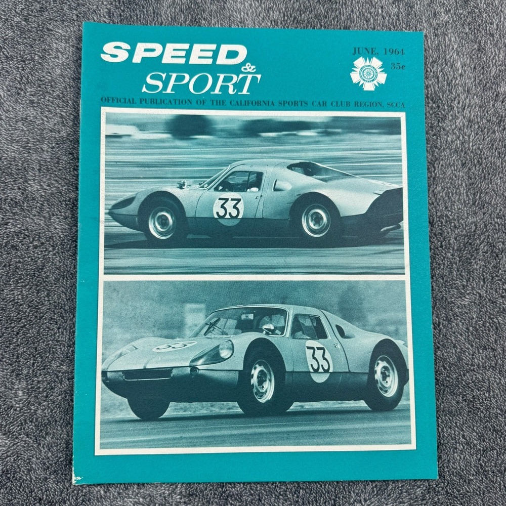 RARE Speed & Sport Magazine June 64 SCCA California Sport Car Club Santa Barbara